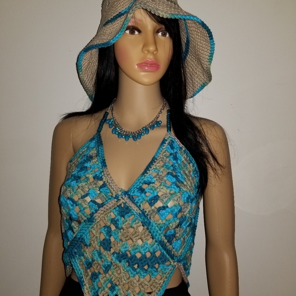 Cotton halter top - Picture 5 of 16
